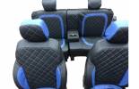 Чехлы сидений УАЗ 3163 Патриот, 2363 Пикап с 2018 (5 мест) с синими вставками